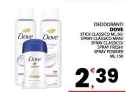 Despar Sicilia Deodoranti Dove offerta