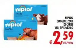 Deco Supermercati Nipiol omogeneizzati di carne offerta
