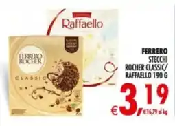 Deco Supermercati Ferrero Stecchi Rocher Classic/Raffaello offerta