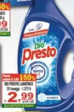 CTS Supermercati bio Presto lavatrice offerta