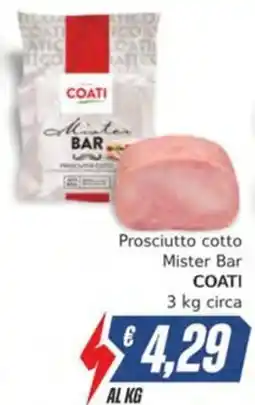 Italy Cash Prosciutto cotto Mister Bar COATI offerta