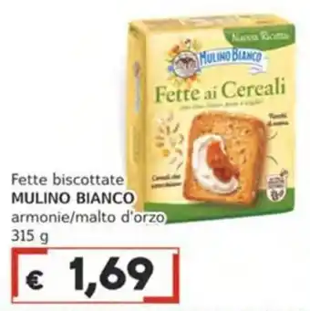 Fette biscottate Mulino Bianco armonie/malto d'orzo