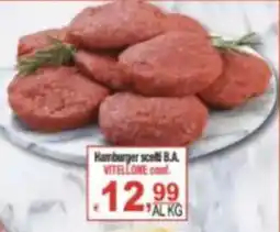 CTS Supermercati Hamburger scatti B.A. Vitellone offerta