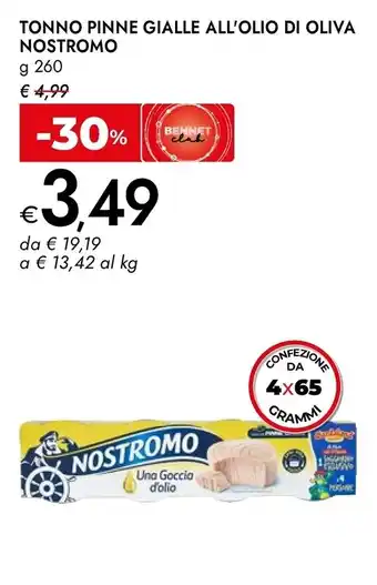 Tonno pinne gialle all'olio di oliva Nostromo