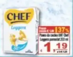 CTS Supermercati Panna da cucina UHT Chef Leggera offerta