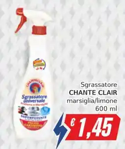 Italy Cash Sgrassatore universale Chante Clair offerta