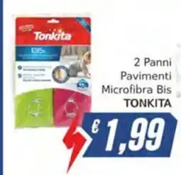 Italy Cash Panni Pavimenti Microfibra Bis Tonkita offerta