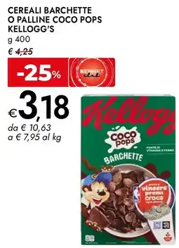 Bennet Cereali barchette o palline coco pops Kellogg's offerta