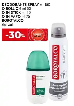 Bennet Deodorante Borotalco offerta