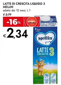 Bennet Latte di crescita liquido 3 Mellin offerta