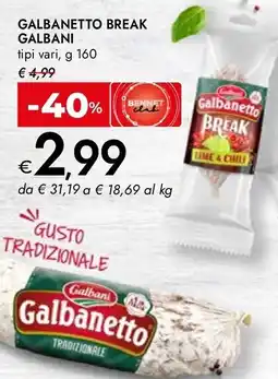 Bennet Galbanetto Break Galbani offerta