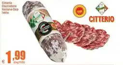 Elite Citterio Cacciatore Italiano Dop offerta