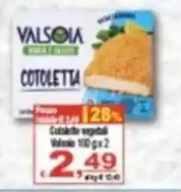 CTS Supermercati Cotoletta vegetale Valsola offerta