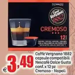 Elite Caffè Vergnano 1882 capsule compatibili Nescafé Dolce Gusto Cremoso - Napoli offerta