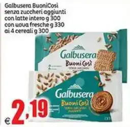Elite Galbusera Buoni Così senza zuccheri aggiunti offerta