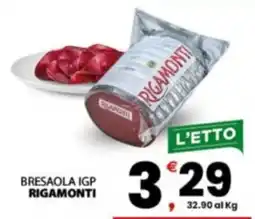 Despar Sicilia Bresaola IGP Rigamonti offerta