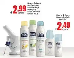 Elite Neutro Roberts Deo spray offerta