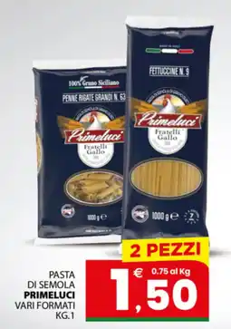 Despar Sicilia Pasta di semola Primeluci offerta