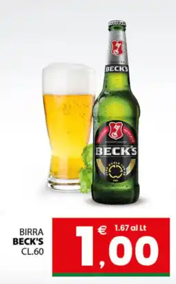 Despar Sicilia Birra Beck's offerta