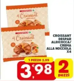 Despar Sicilia Croissant Despar albicocca/crema alla nocciola offerta
