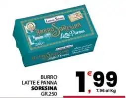 Despar Sicilia Burro latte e panna Soresina offerta