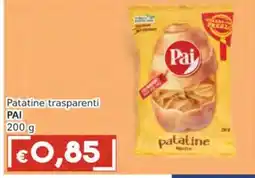 Italy Cash Patatine trasparenti PAI offerta