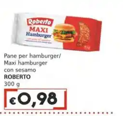 Italy Cash Pane per hamburger Maxi hamburger con sesamo ROBERTO offerta