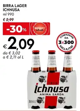 Bennet Birra Lager Ichnusa offerta