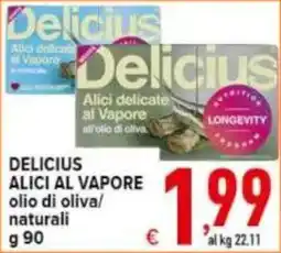 Iper Triscount Delicious alici al vapore offerta