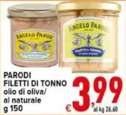 Iper Triscount Parodi filetti di tonno offerta