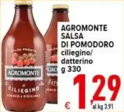 Iper Triscount Agromonte salsa di pomodoro ciliegino offerta