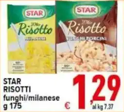 Iper Triscount Star risotti funghi/milanese offerta