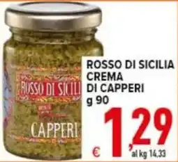 Iper Triscount Rosso di Sicilia crema di capperi offerta