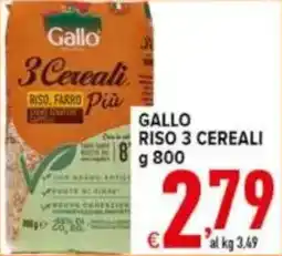 Iper Triscount Gallo Riso 3 Cereali offerta