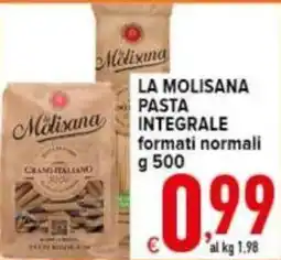 Iper Triscount La Molisana pasta integrale offerta