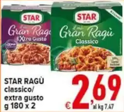 Iper Triscount Star ragù classico/extra gusto offerta