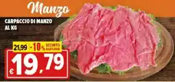 Iper Triscount Carpaccio di manzo offerta
