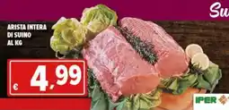 Iper Triscount Arista intera di suino offerta