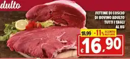Iper Triscount Fettine di coscio di bovino adulto offerta