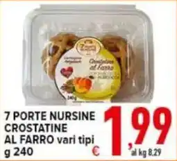 Iper Triscount 7 Porte Nurse Crostatine al Farro offerta
