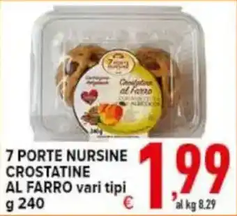 7 Porte Nurse Crostatine al Farro