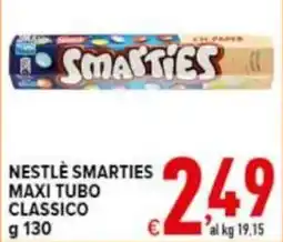 Iper Triscount Nestlé Smarties Maxi Tubo Classico offerta