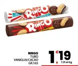 Despar Sicilia Ringo tubo vaniglia/cacao offerta
