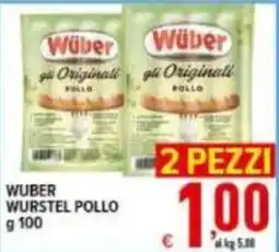 Iper Triscount Wüber Wurstel Pollo offerta