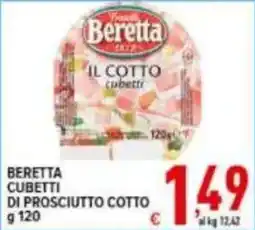 Iper Triscount Beretta cubetti di prosciutto cotto offerta