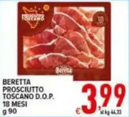 Iper Triscount Beretta Prosciutto Toscano D.O.P. offerta