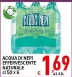 Iper Triscount Acqua di Nepi effervescente naturale offerta