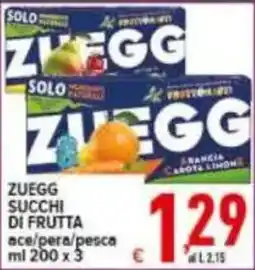 Iper Triscount Zuegg succhi di frutta offerta