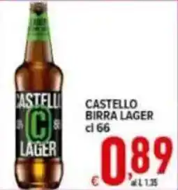 Iper Triscount Castello birra lager offerta