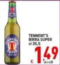 Iper Triscount Tennent's birra super offerta